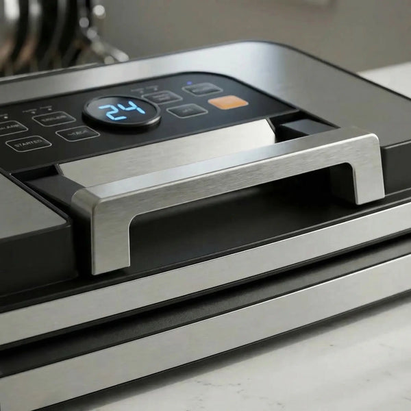 Aparat de vidat cu etanșare dublă