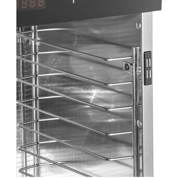 Deshidrator inox 10 tăvi – 800 W, 30 până la 90°C