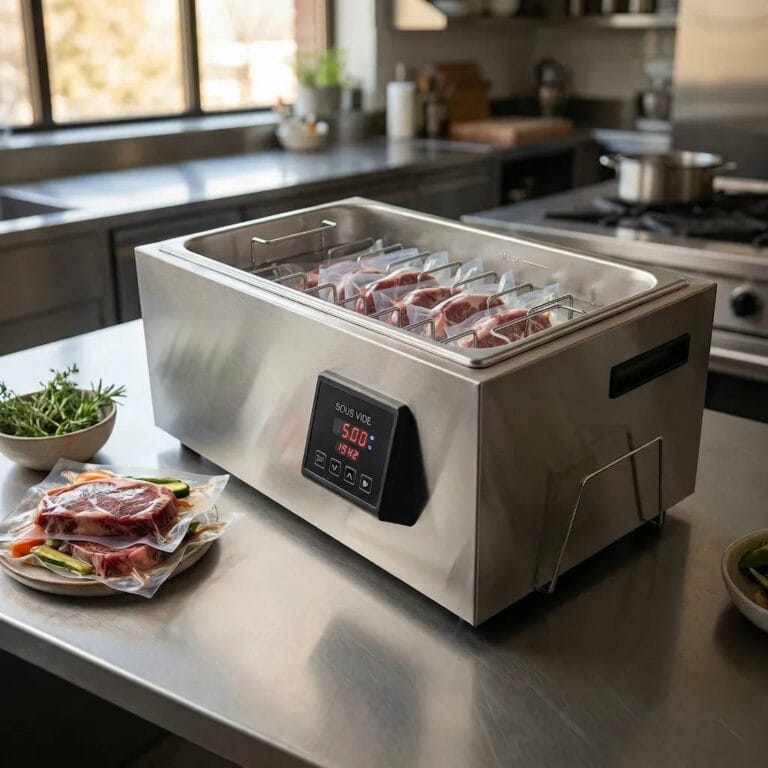 Baie de apă sous-vide Gastronorm, capacitate mare (1800 W / 28 L)