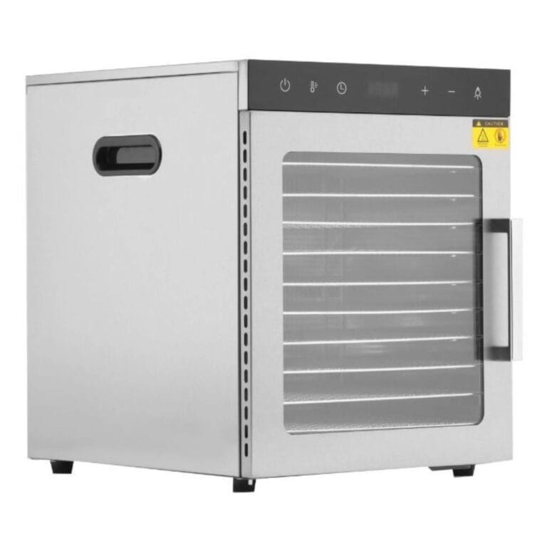 Deshidrator alimentar din inox - 10 tăvi (800W / 30–90°C)