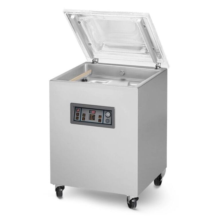Mașină industrială de ambalat în vid cu cameră (2 bare de 52cm / 2400 până la 3500W)