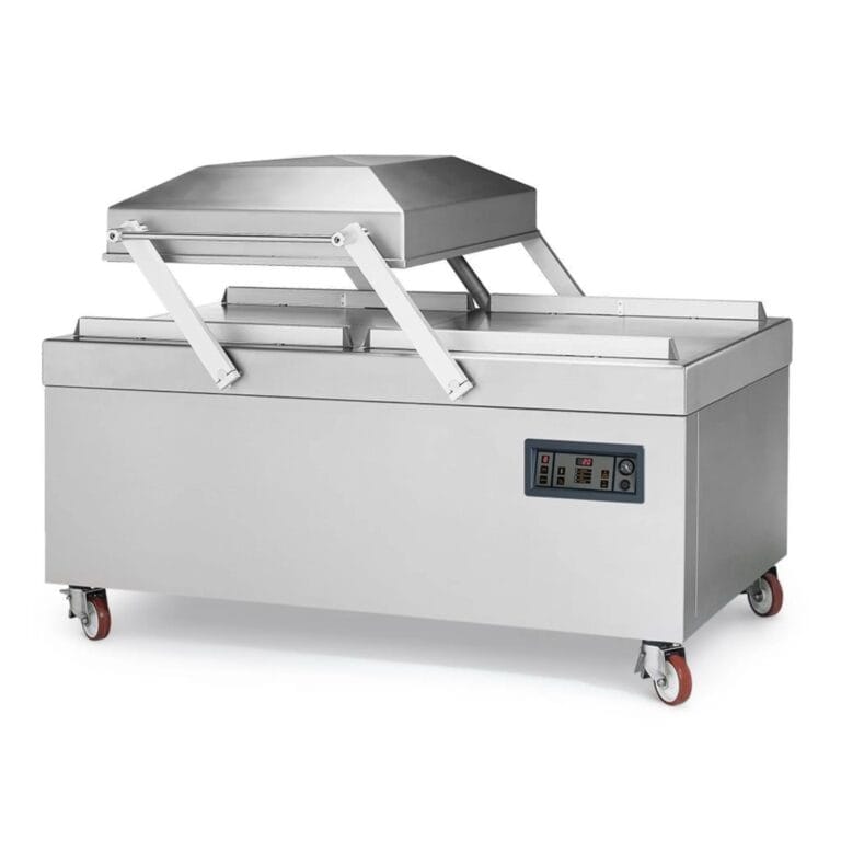 Mașină industrială de ambalat în vid cu cameră (2 bare de 84cm / 7000 până la 9000W)