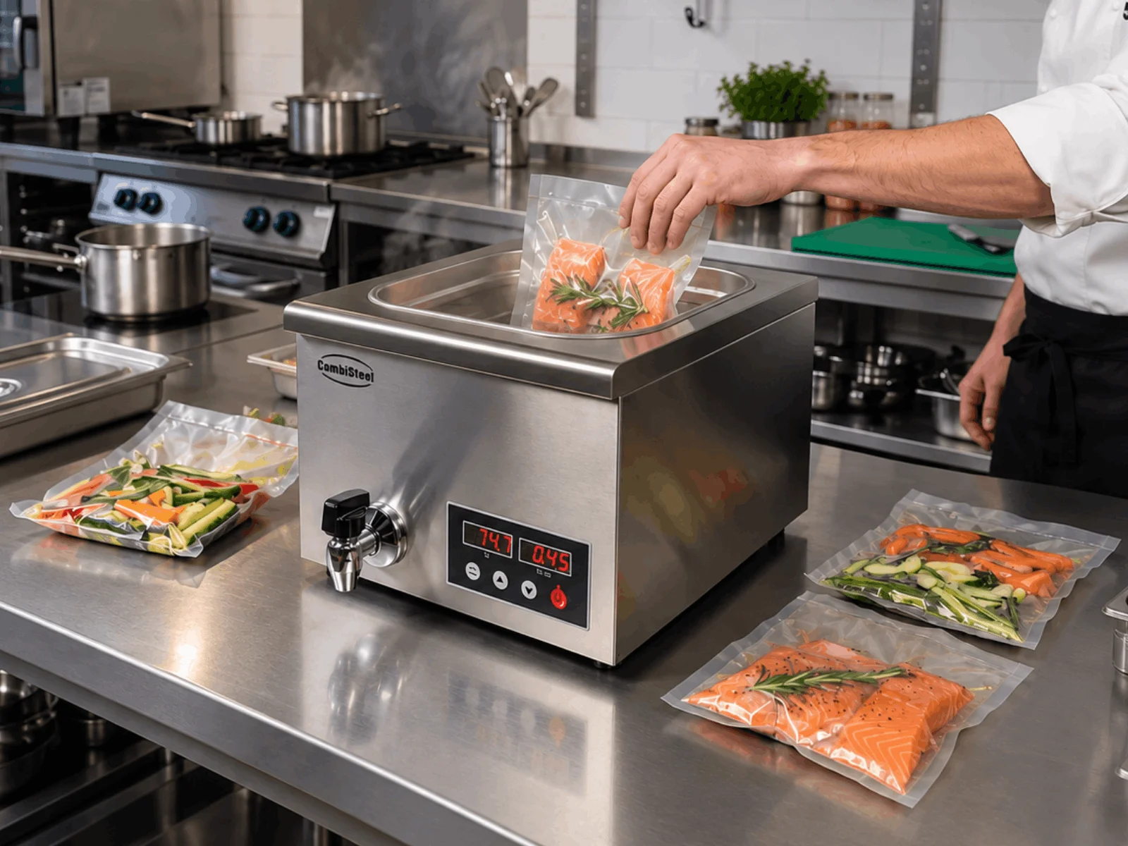 Gamă de mașini de gătit profesionale sous vide